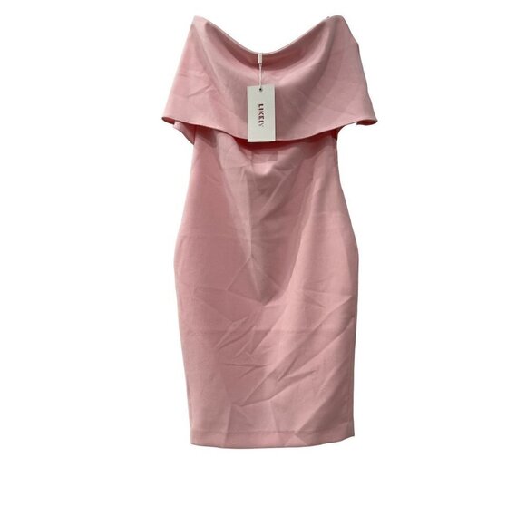 NWD LIKELY Size 0 DRIGGS DRESS off the shoulder Pink MSRP $178 - Picture 2 of 14